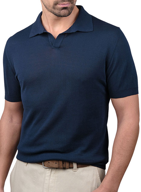 MEN'S ΝΗΜΑΤΙΝΟ POLO MANETTI CASUAL  BLUE