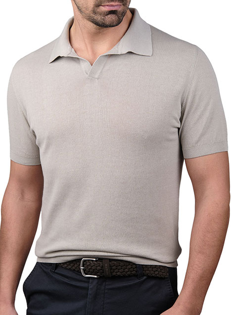 MEN'S ΝΗΜΑΤΙΝΟ POLO MANETTI CASUAL  SABBIA