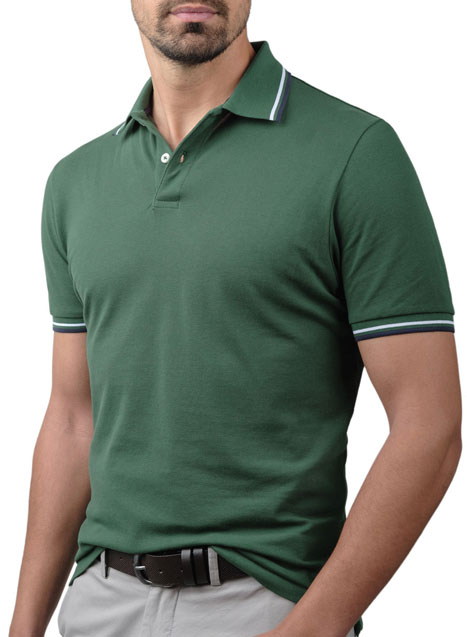 Ανδρικό Polo Manetti casual green