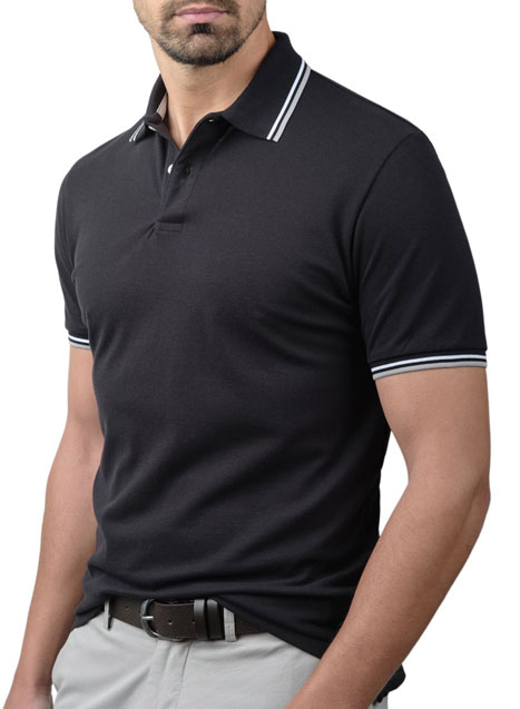 Ανδρικό Polo Manetti casual black