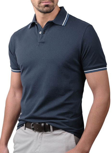 Ανδρικό Polo Manetti casual blue