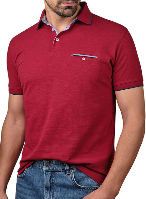 Ανδρικό Polo Manetti casual red