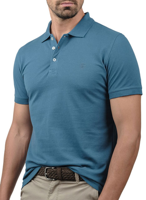 Ανδρικό Polo Manetti casual blue indigo