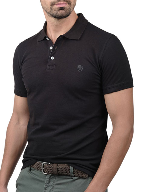 Ανδρικό Polo Manetti casual black