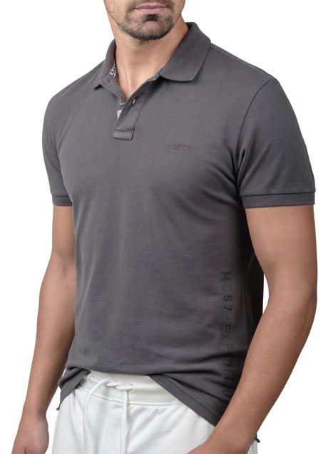 Ανδρικό Polo Manetti casual grey