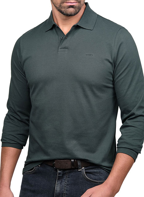 Ανδρικό Polo Manetti casual dark green