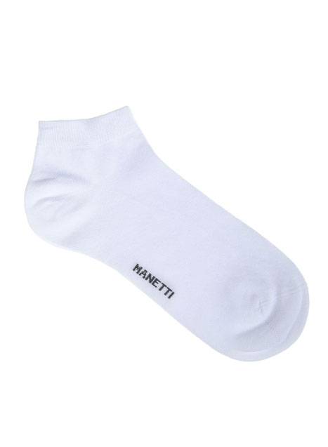 MEN'S MINI SOCKS MANETTI CASUAL  WHITE