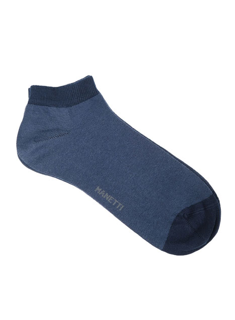 MEN'S MINI SOCKS MANETTI CASUAL  INDIGO BLUE