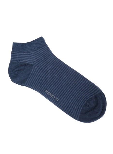 MEN'S MINI SOCKS MANETTI CASUAL  BLUE-INDIGO