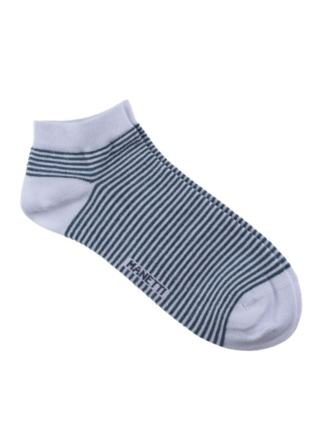 Ανδρικό Κάλτσα σοσόνι Manetti casual white-indigo