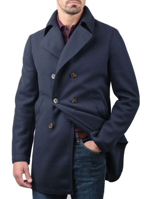 Ανδρικό Παλτό Manetti casual blue