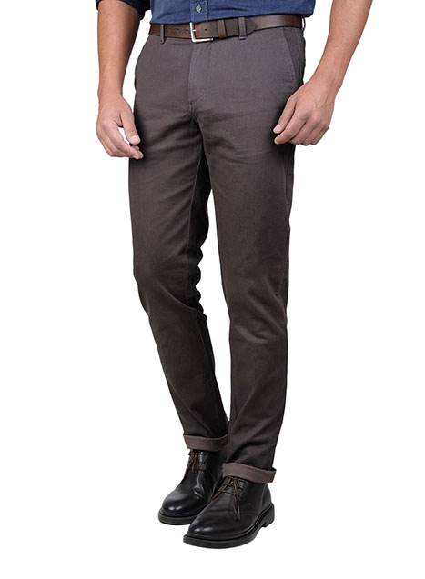 MEN'S MANETTI TROUSER CHINOS CASUAL  BROWN GREY