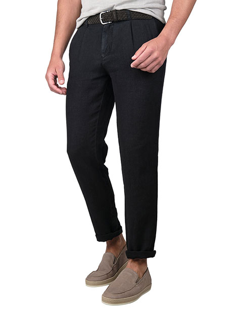 Ανδρικό Παντελόνι chinos Manetti casual black