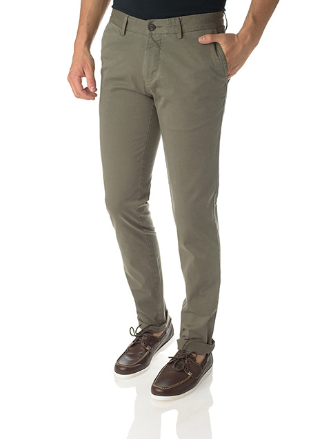 Ανδρικό Παντελόνι chinos Manetti casual khaki green