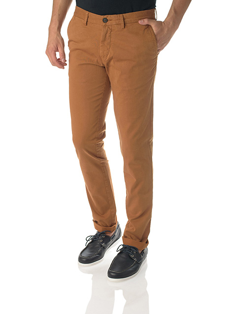 Ανδρικό Παντελόνι chinos Manetti casual cinnamon