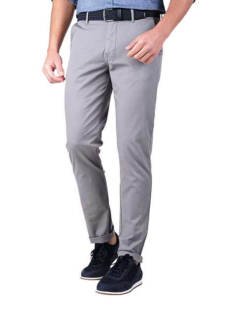 Ανδρικό Παντελόνι chinos Manetti casual grey