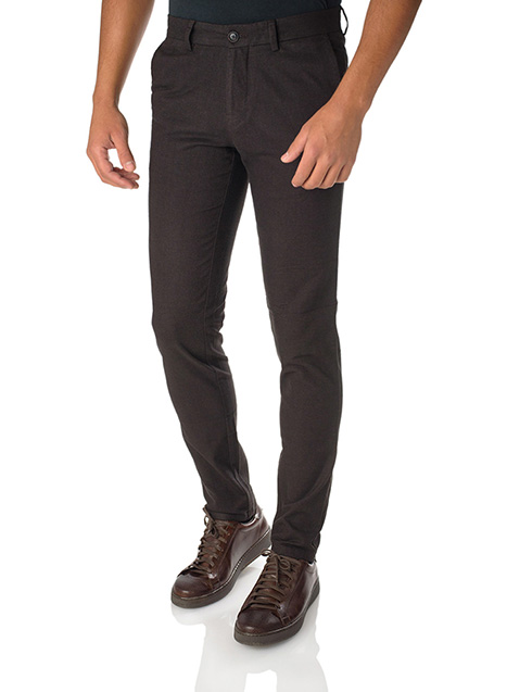 Ανδρικό Παντελόνι chinos Manetti casual warm black