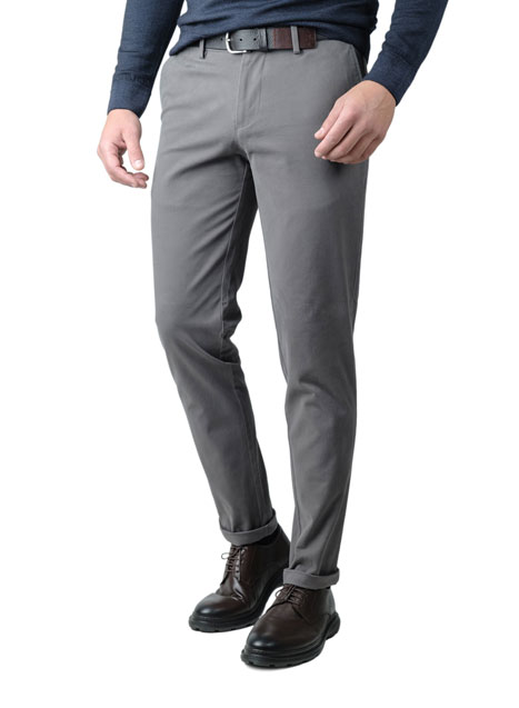 MEN'S MANETTI TROUSER CHINOS CASUAL  GREY