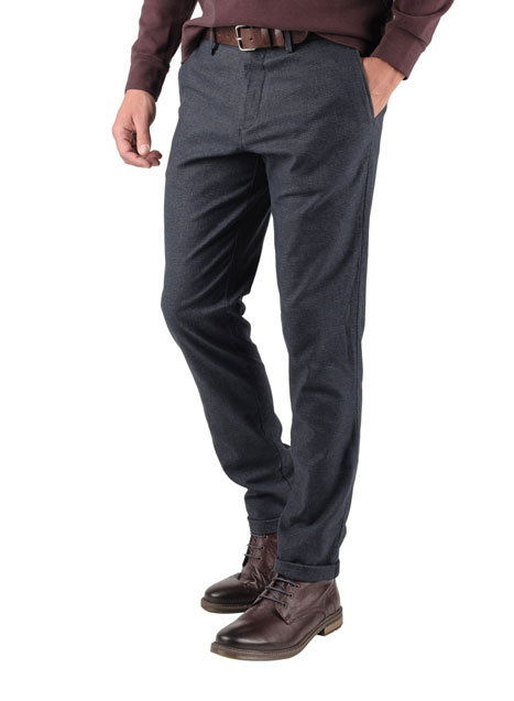 MEN'S MANETTI TROUSER CHINOS CASUAL  BLUE