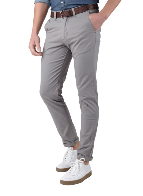 Ανδρικό Παντελόνι chinos Manetti casual grey