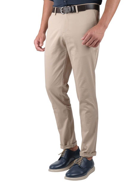 Ανδρικό Παντελόνι chinos Manetti casual beige