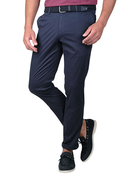 Ανδρικό Παντελόνι chinos Manetti casual dark indigo