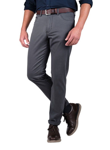 Ανδρικό 5τσεπο Παντελόνι Manetti casual grey