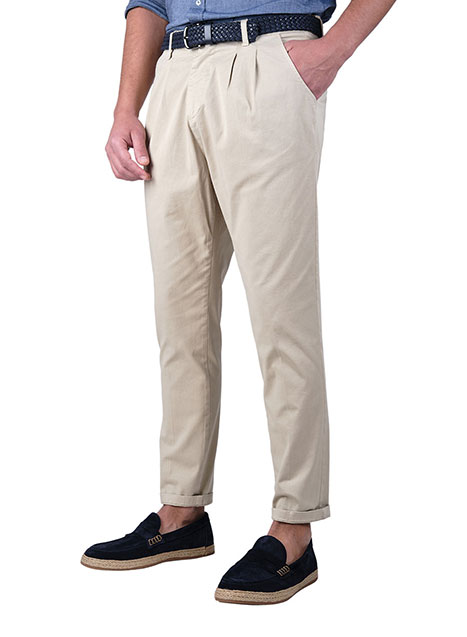 MEN'S ΠΑΝΤΕΛΟΝΙ ΔΙΠΙΕΤΟ MANETTI CASUAL  BEIGE