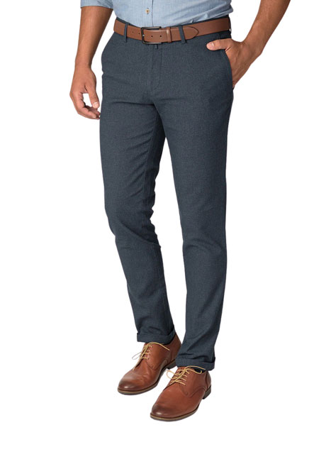 Ανδρικό Παντελόνι chinos Manetti casual indigo blue