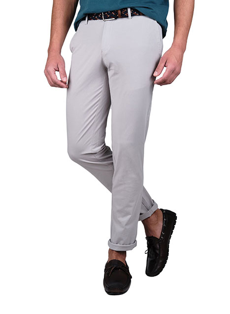 Ανδρικό Παντελόνι chinos Manetti casual grey fango