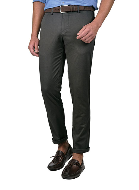 Ανδρικό Παντελόνι chinos Manetti casual fango