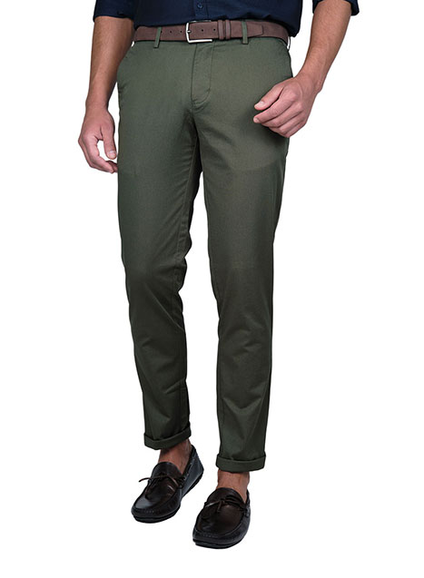 Ανδρικό Παντελόνι chinos Manetti casual green