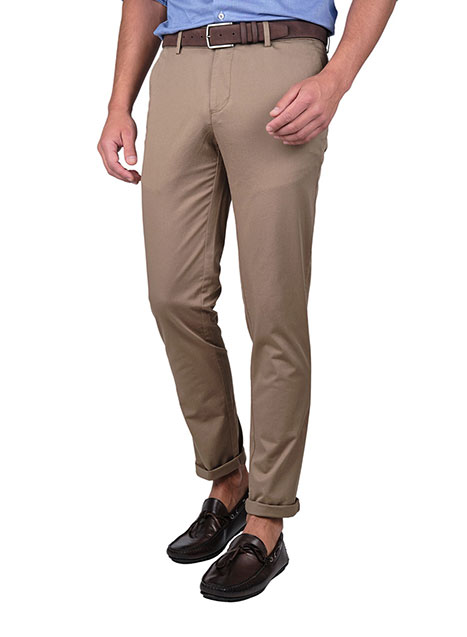Ανδρικό Παντελόνι chinos Manetti casual beige