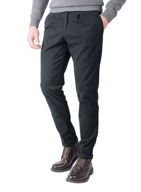 MEN'S ΠΑΝΤΕΛΟΝΙ CHINOS ΜΕ ΠΙΕΤΕΣ CASUAL  BLACK