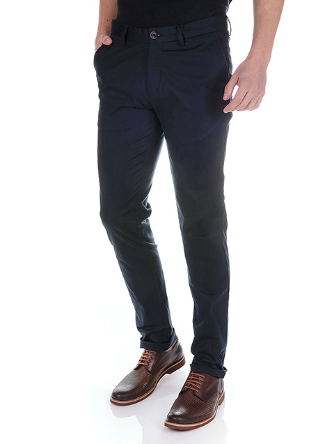 Ανδρικό Παντελόνι chinos Manetti casual navy blue