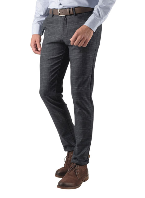 MEN'S MANETTI TROUSER CHINOS CASUAL  DARK GREY