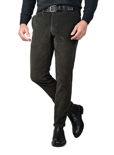 MEN'S ΠΑΝΤΕΛΟΝΙ ΚΟΤΛΕ MANETTI CASUAL  OIL GREEN