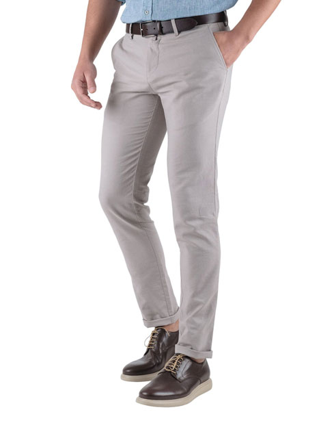 Ανδρικό Παντελόνι chinos Manetti casual dirty sand
