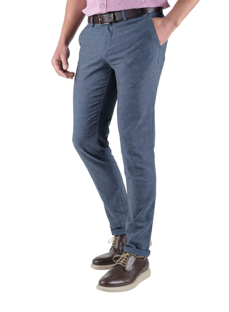 Ανδρικό Παντελόνι chinos Manetti casual blue