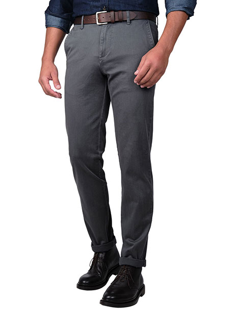 MEN'S MANETTI TROUSER CHINOS CASUAL  STEEL GREY