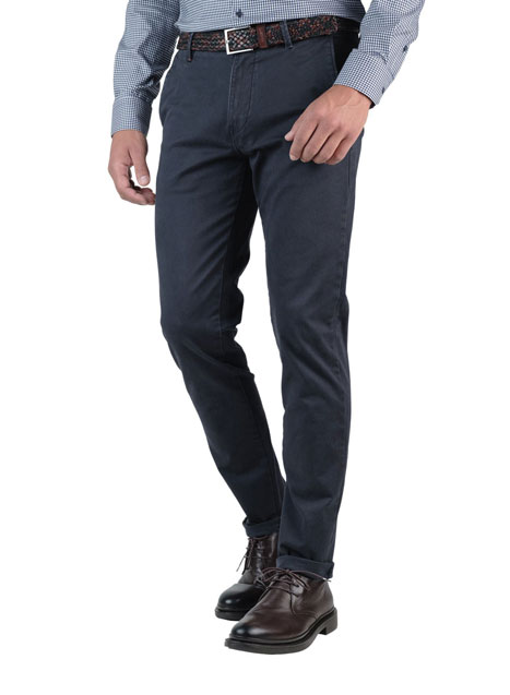 MEN'S MANETTI TROUSER CHINOS CASUAL  BLUE
