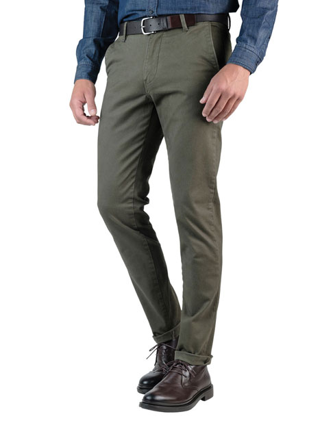 Ανδρικό Παντελόνι chinos Manetti casual green