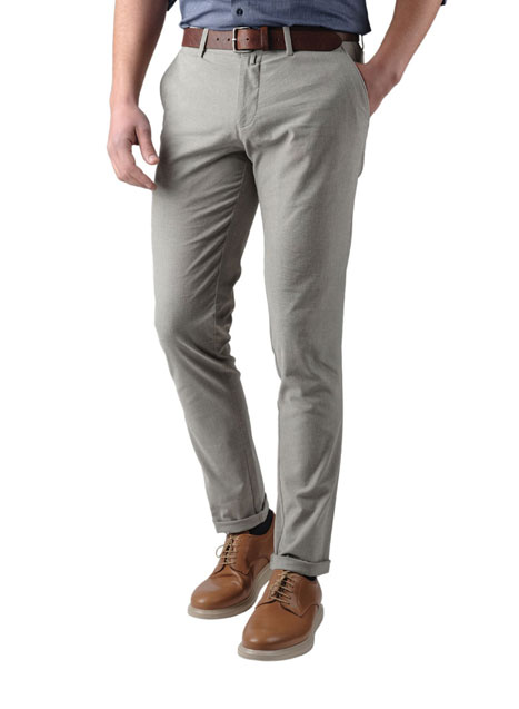 MEN'S MANETTI TROUSER CHINOS CASUAL  GREY