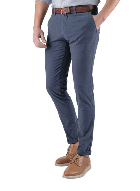 Ανδρικό Παντελόνι chinos Manetti casual blue