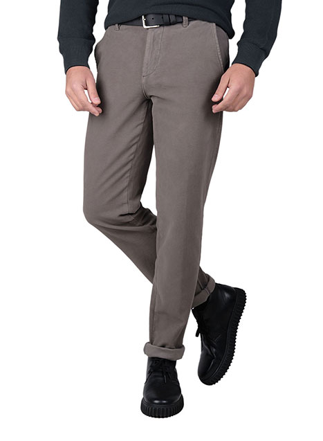 MEN'S MANETTI TROUSER CHINOS CASUAL  FOG GREY