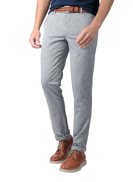 Ανδρικό Παντελόνι chinos Manetti casual dark blue