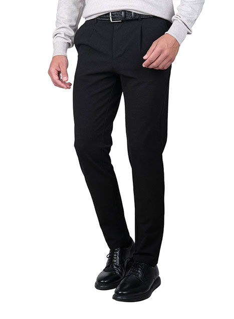 MEN'S MANETTI TROUSER CHINOS CASUAL  BLACK
