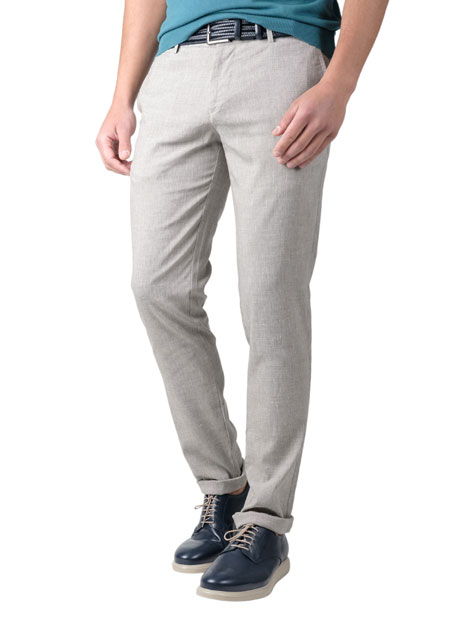 Ανδρικό Παντελόνι chinos Manetti casual dirty beige