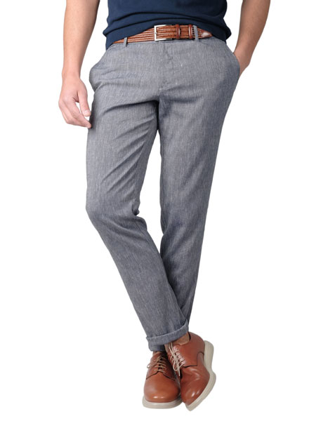 MEN'S MANETTI TROUSER CHINOS CASUAL  DARK BLUE