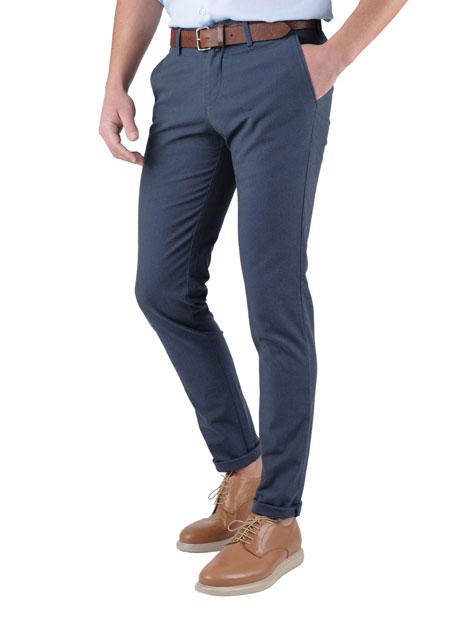 Ανδρικό Παντελόνι chinos Manetti casual blue